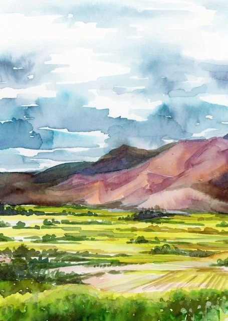 Waikoloa Beach Watercolor Print – Big Island Hawaii Coastal Art by